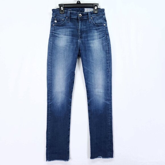 Ag Adriano Goldschmied Jeans Womens Size 26R The Mari High-Rise Straight Denim - Picture 1 of 13